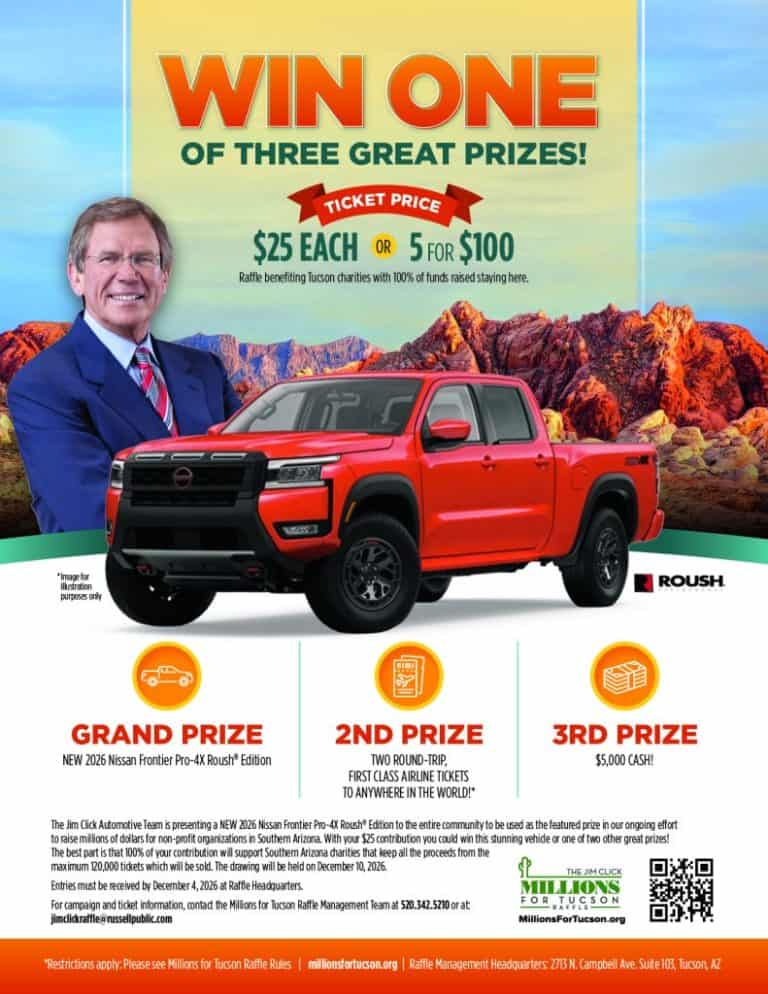 Tucson Raffle 2026 Jim Click Millions for Tucson Raffle